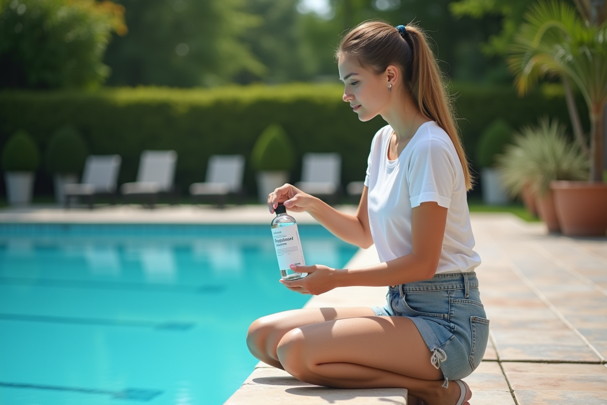 Jeune femme vérifiant l