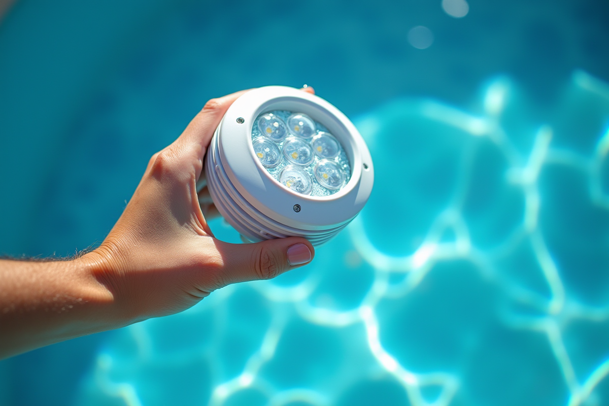 éclairage piscine